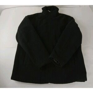 Claiborne Outerwear Coat Jacket Men's Size M Dark Gray Full Zip Lined 100% Wool